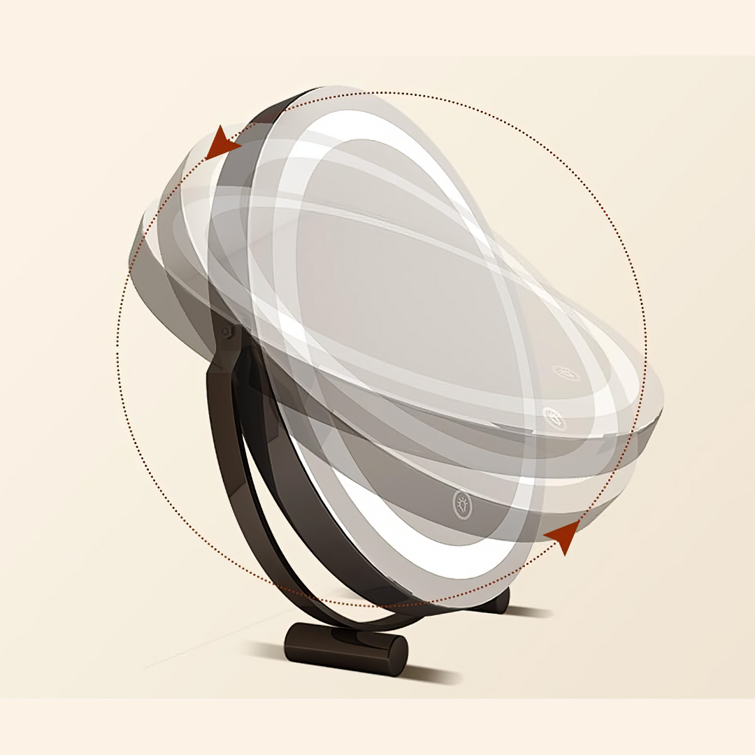 Oglinda LED Machiaj OD08 30x30CM ALBA / 30CM LED MIRROR