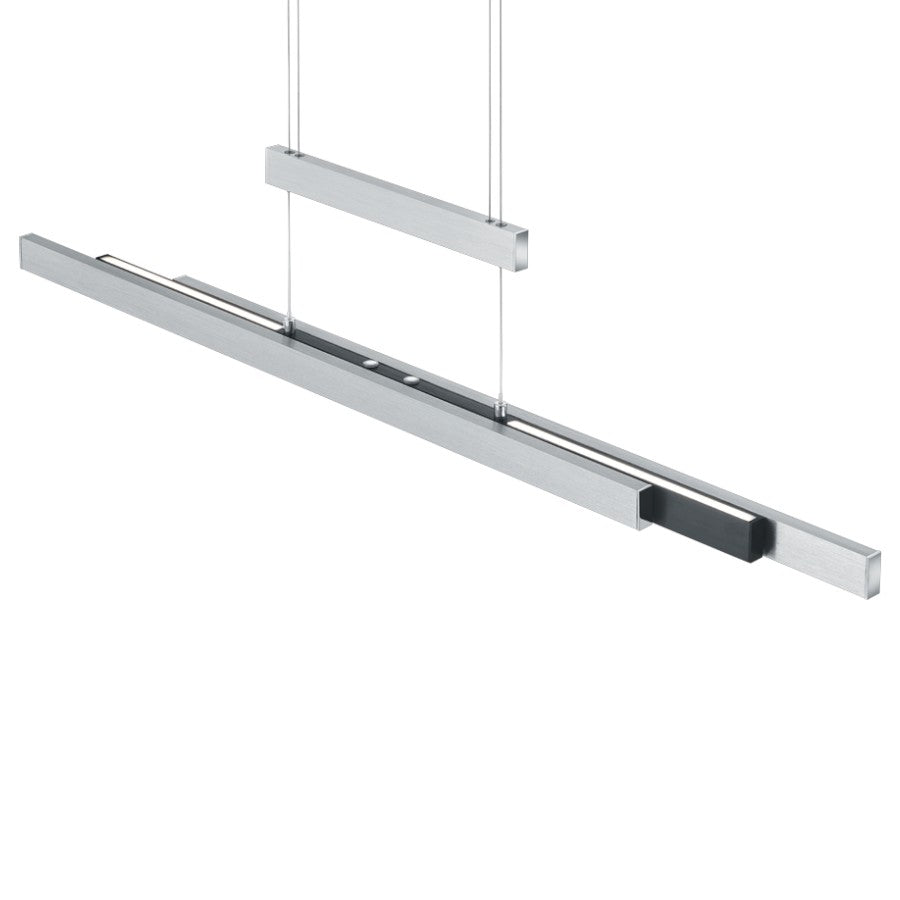 Lustra LED Suspendata White&Black 150CM ENZO Liniara Echivalent 350W