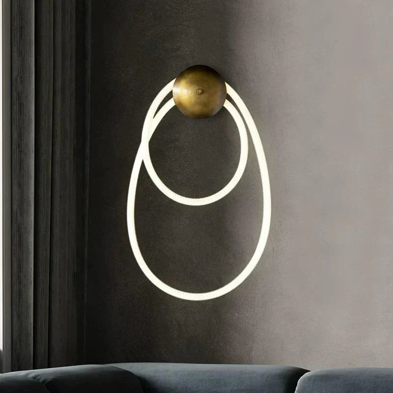 Aplica LED Nordic Style Light Rope Tube R9157/1 Gold