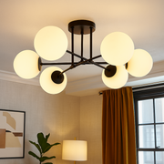 Lustra Abajur Mat 6xG9 Black Opal