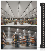 Spot LED Sina Magazin Liniar 22W 58cm Negru