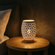 Veioza Decorativa BIDAR 1xE27 Alba