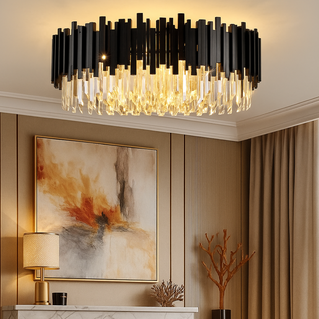 Candelabru Cristal Aplicat Black Widow Luxury