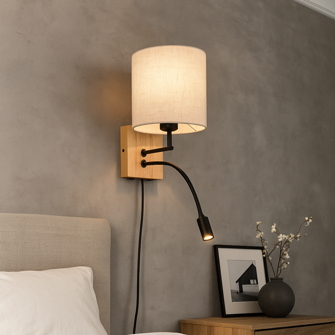 Aplica LED Dormitor NILAM Wood Design