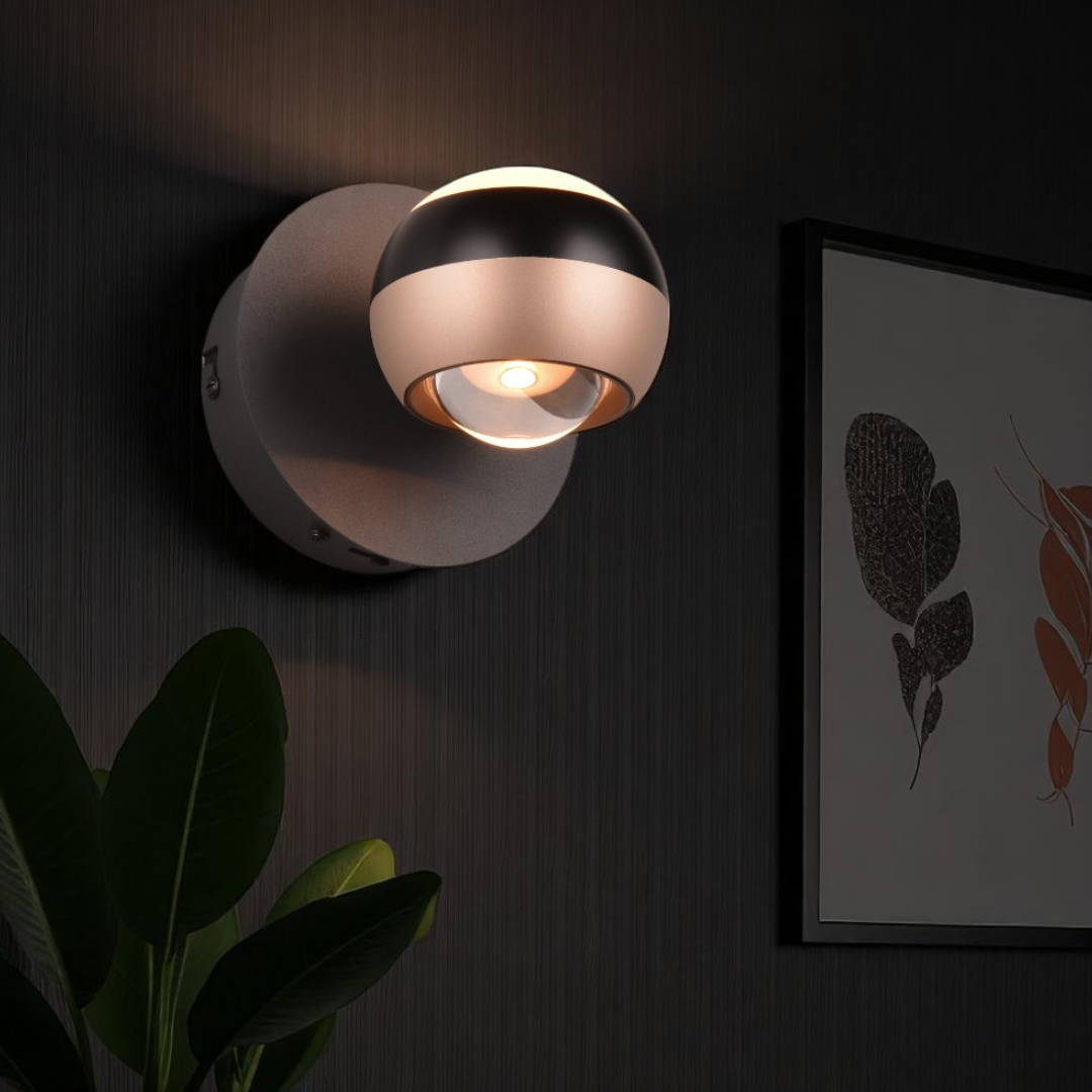 Aplica LED Orbit 3 lumini din buton, Dimabila