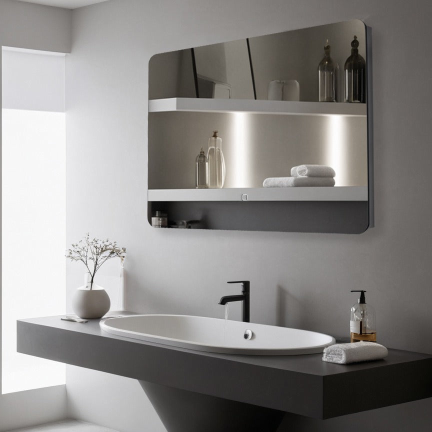 Oglinda LED Dreptunghiulara 80x60cm Functie Dezaburire si Touch