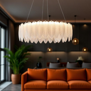 Lustra LED Suspendata 96W 50CM Feathers Deluxe Echivalent 500W