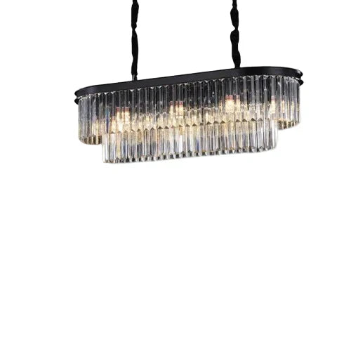 Candelabru Cristal SMOKY BLACK/GREY 800x300mm