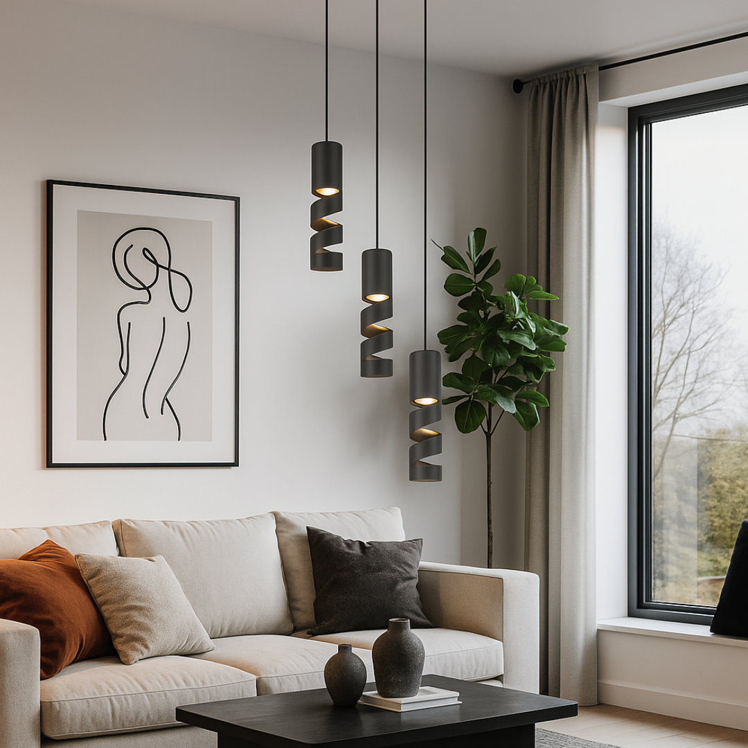 Lustra Suspendata STREAM Black Premium 3xGU10