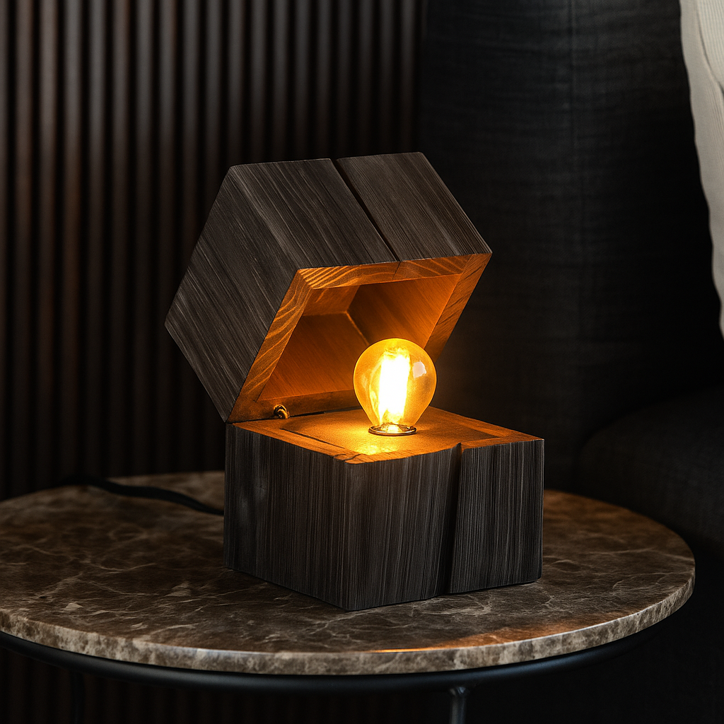 Veioza Decorativa TREASURE 1x E14 Black