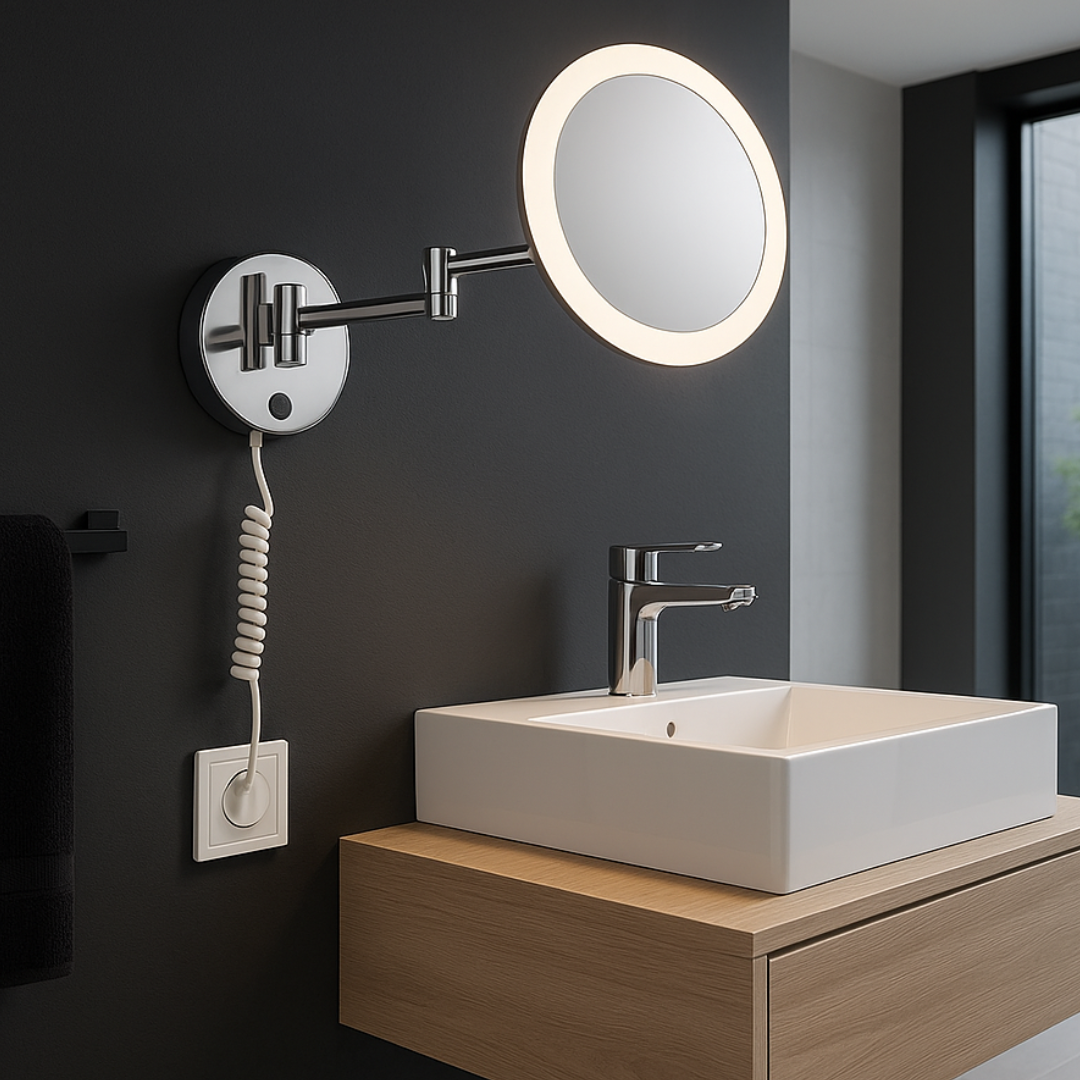 Aplica LED Baie Reglabila cu Lupa si Buton on/off