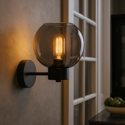 Aplica Perete Fiore Neagra Abajur fumuriu