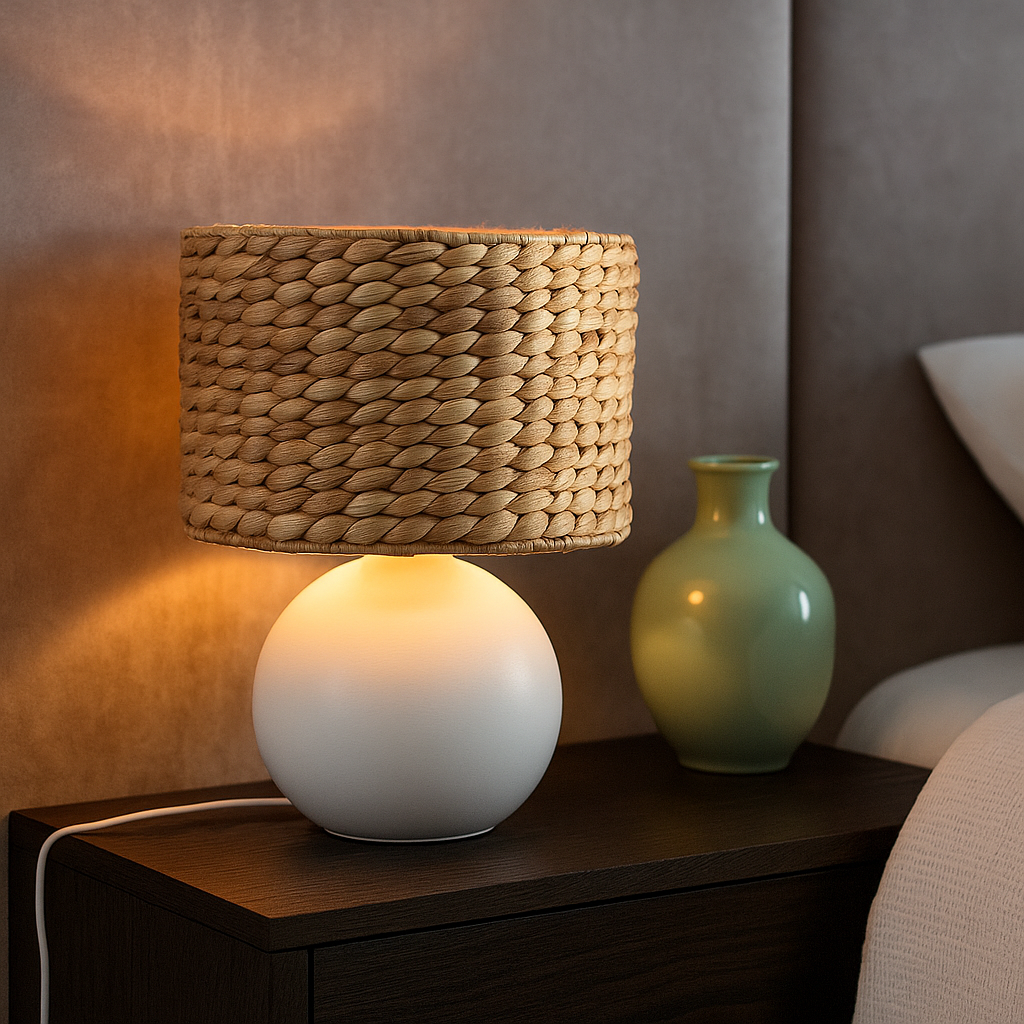 Veioza Decorativa VINA 1xE27 Alba 40W