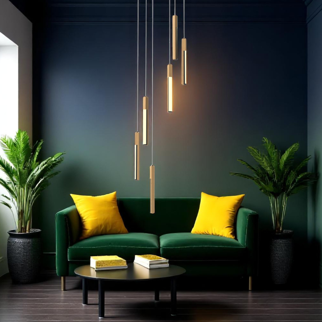 Lustra LED Suspendata ELIOT Lemn Design Echivalent 300W