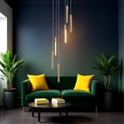 Lustra LED Suspendata ELIOT Lemn Design Echivalent 300W