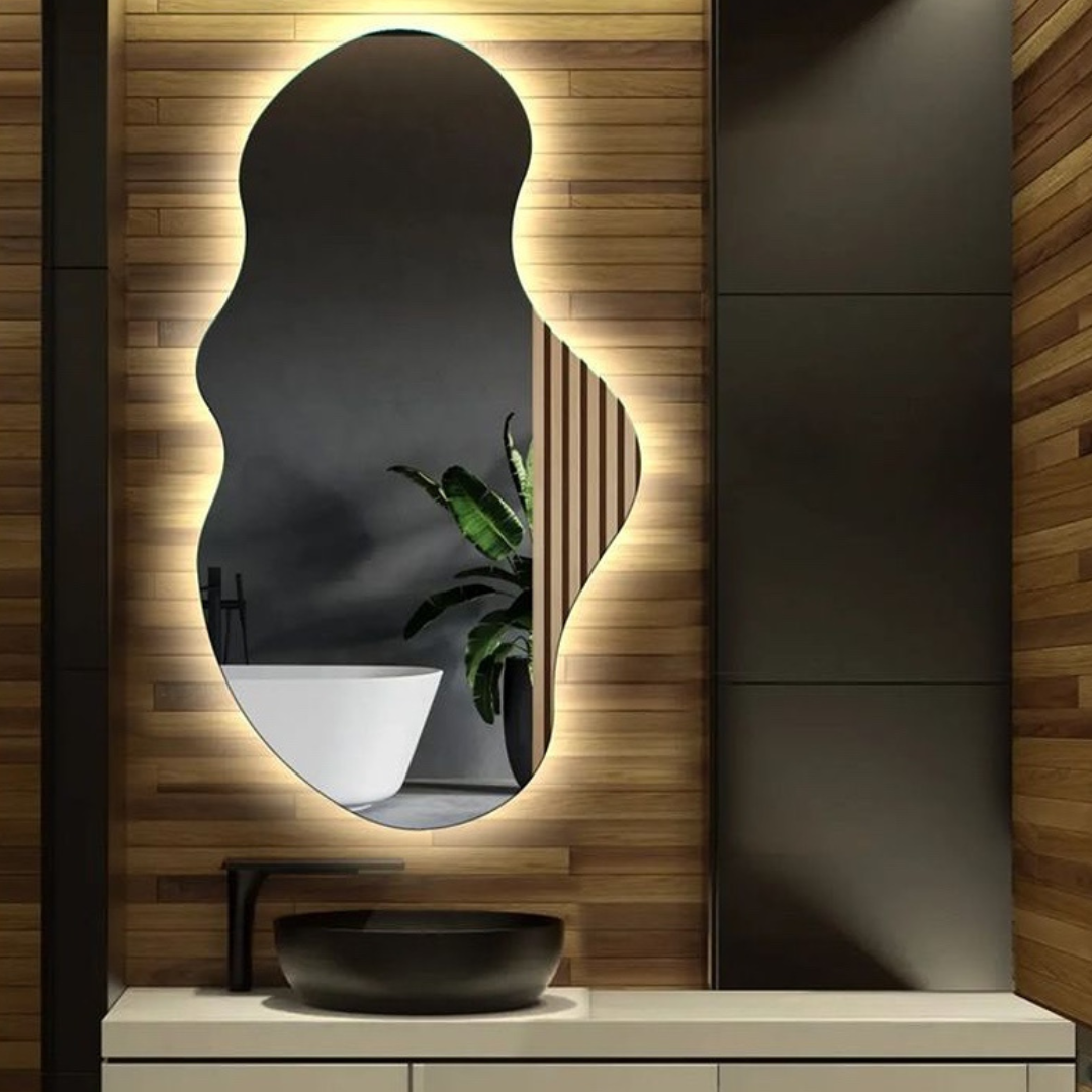 Oglinda LED FRAMELESS VEGAS 65x100CM 3 Lumini si Touch