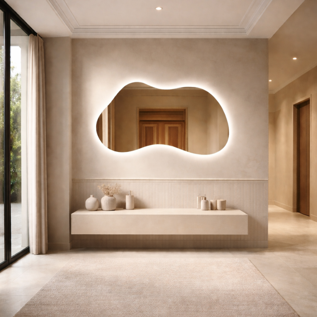 Oglinda LED FRAMELESS BILBAO 140x80CM 3 Lumini si Touch