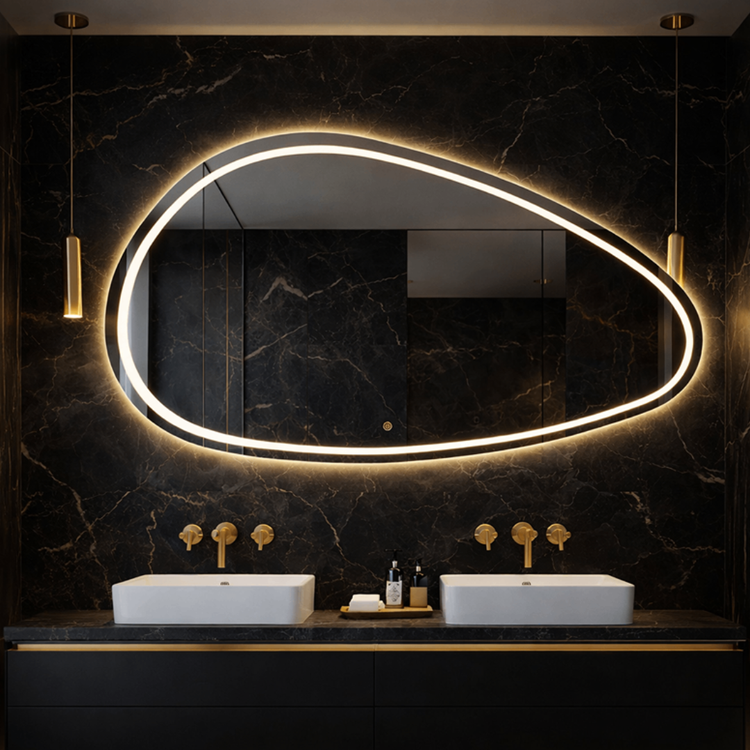 Oglinda LED FRAMELESS MALLORCA 160x85CM 3 Lumini si Touch