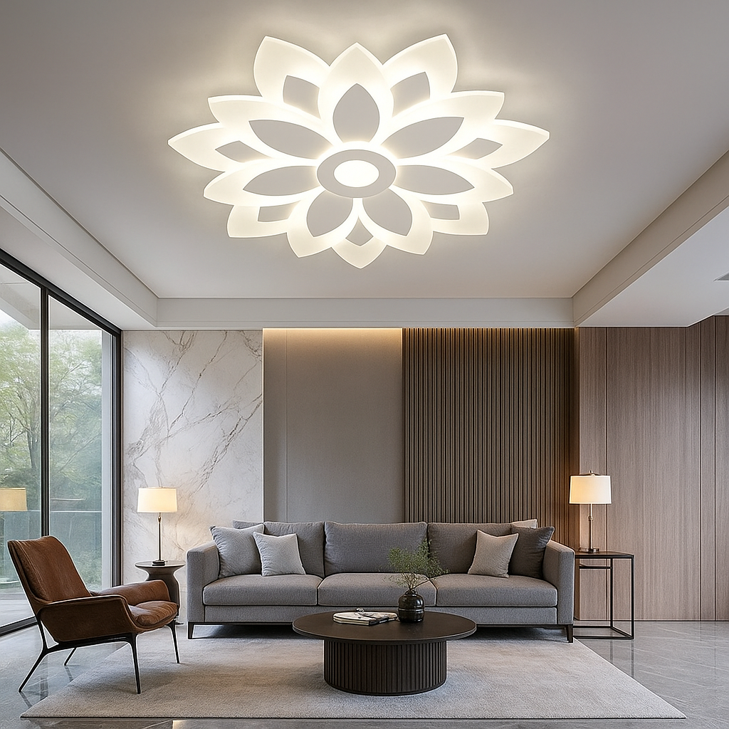 Lustra LED Aplicata Brilux White Echivalent 550W Telecomanda