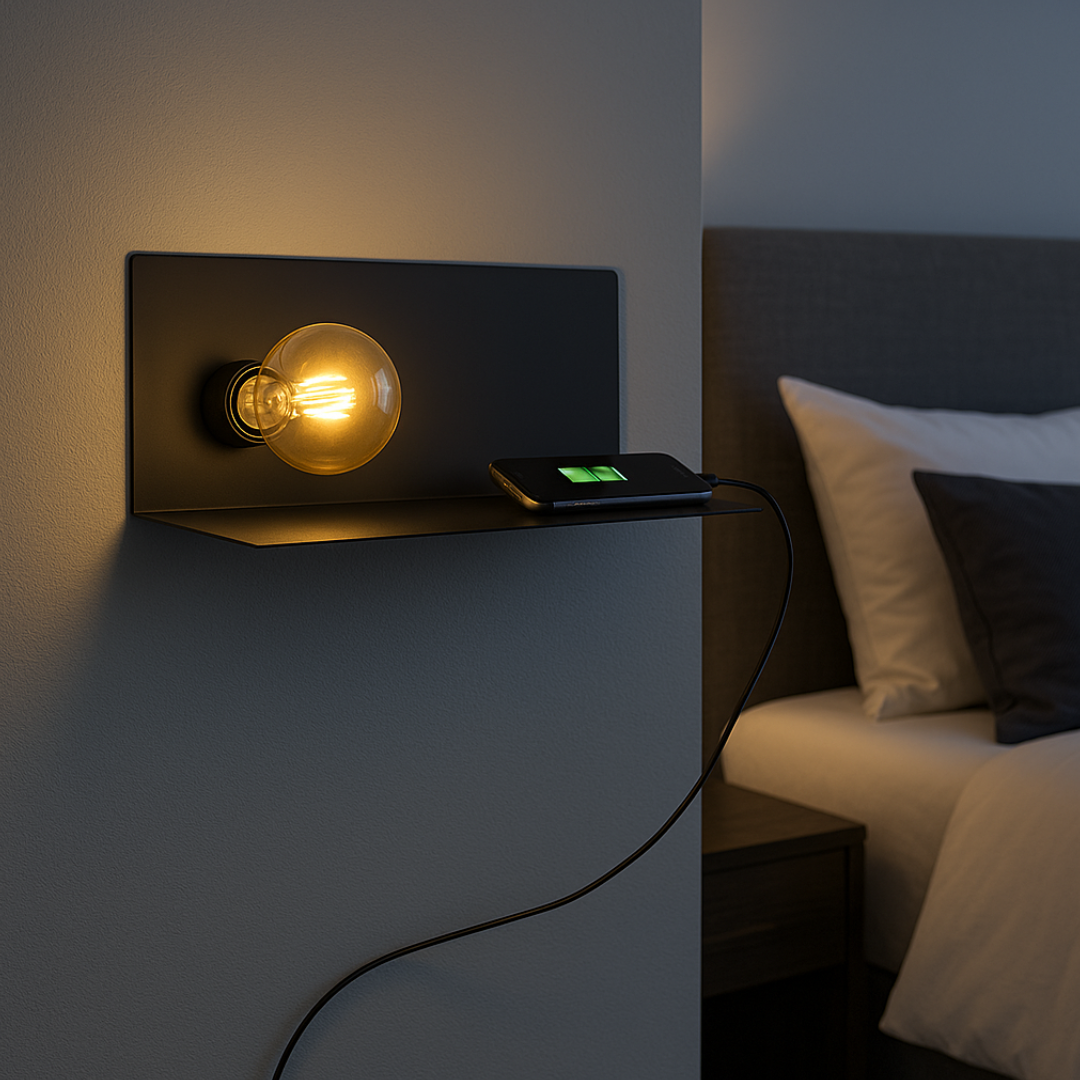 Aplica Perete CIGLIE EGLO 1xE27 cu Incarcare USB