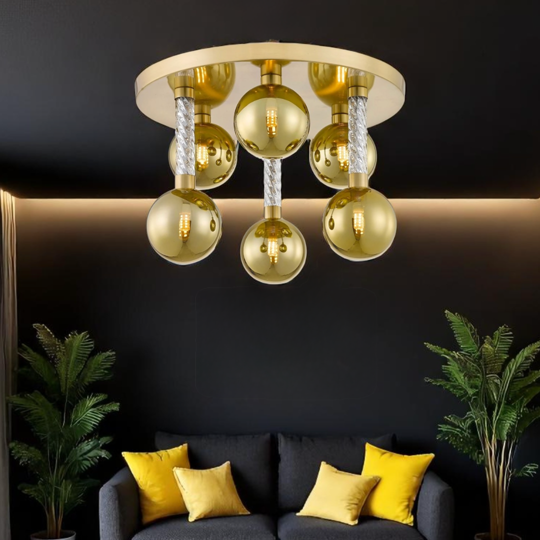 Lustra Luxury Gold Mida