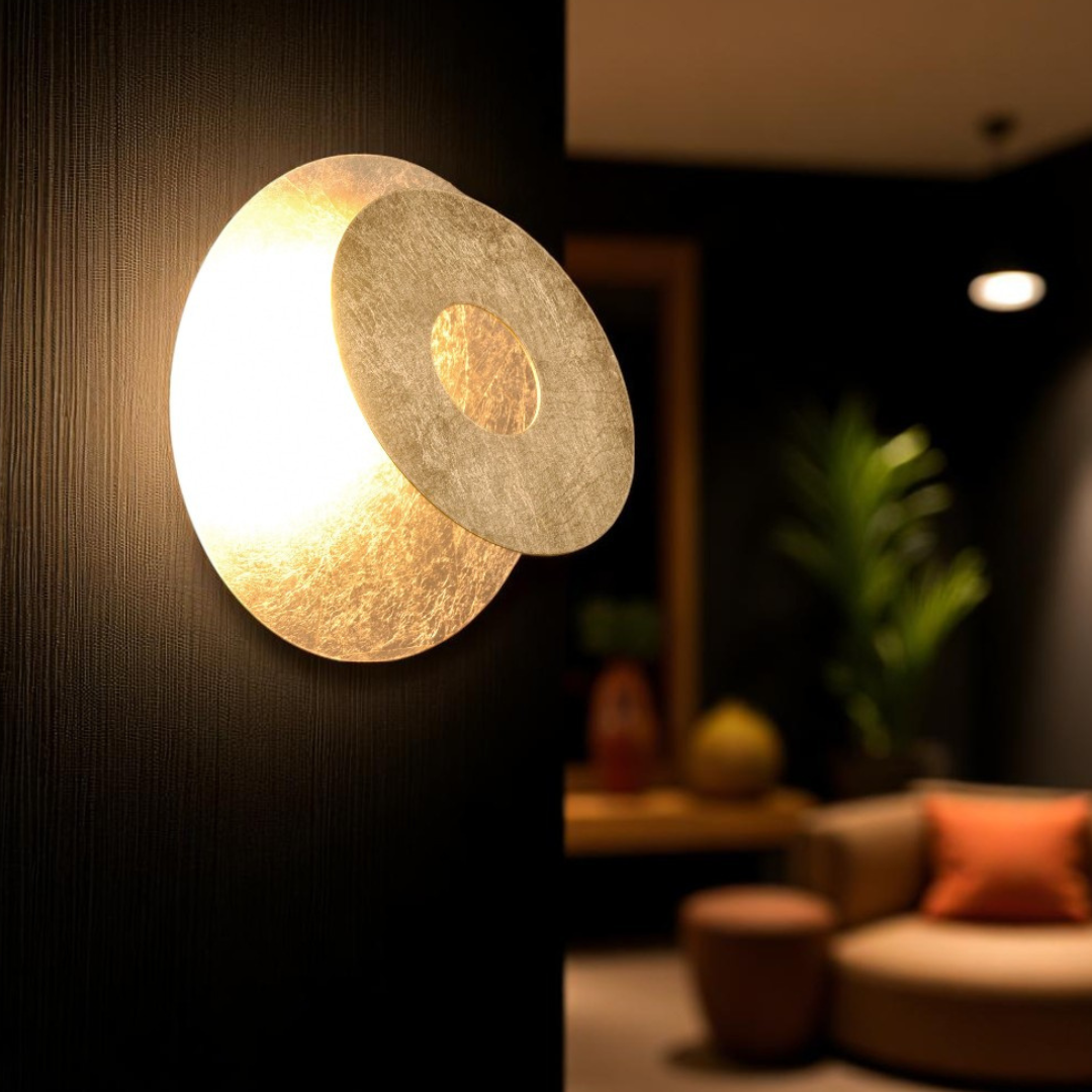Aplica LED Luxury Round Gold LEANO