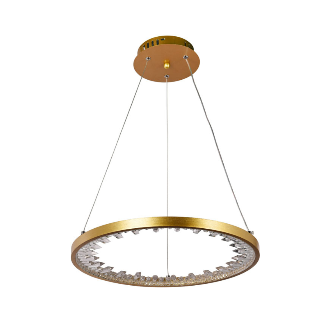 Lustra LED Suspendata CLARION Gold Echivalent 200W