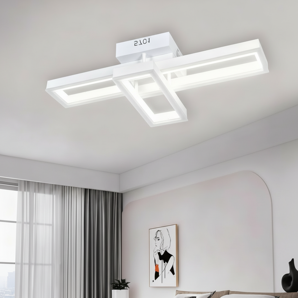 Lustra LED VION White Echivalent 300W Telecomanda