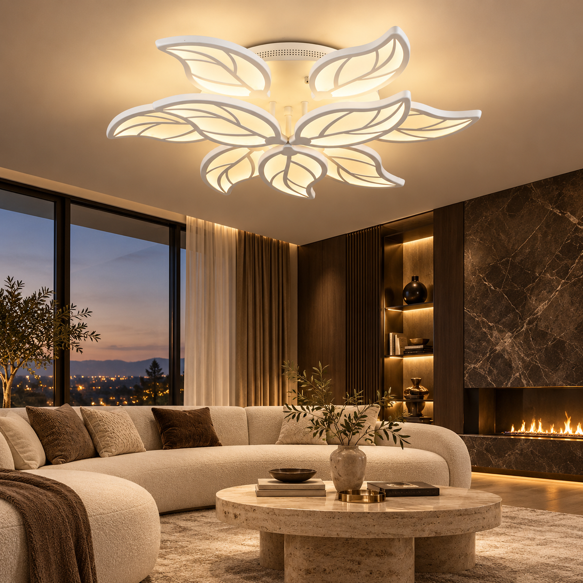 Lustra LED LOST GRANDE Echivalent 800W Telecomanda