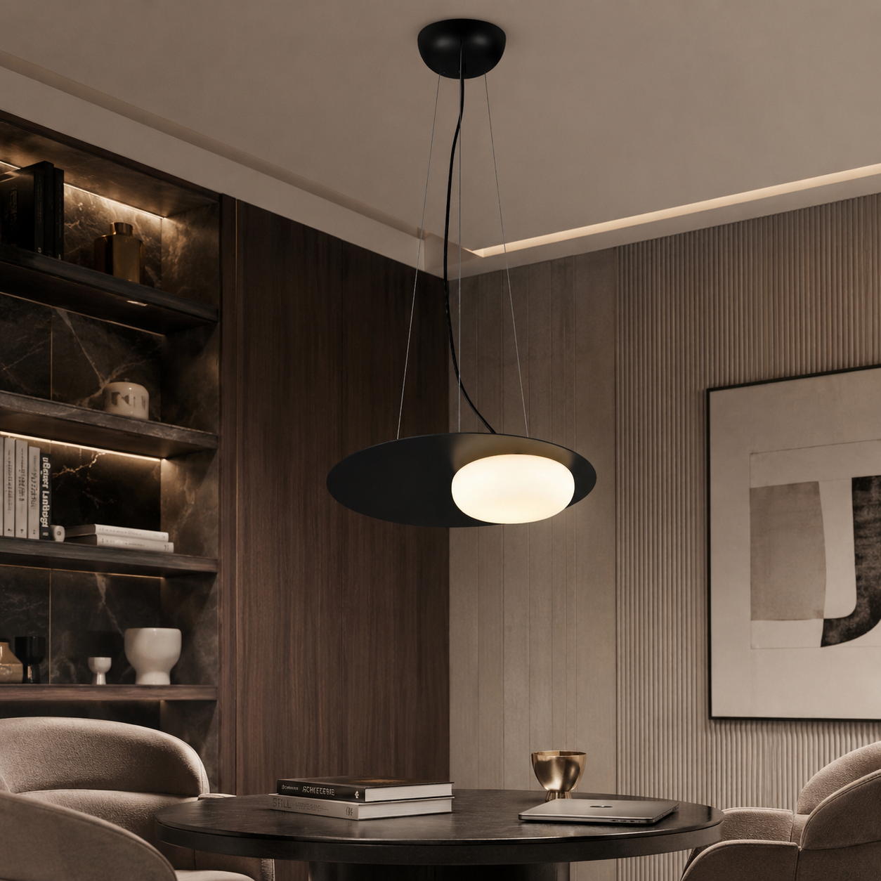 Lustra LED Unique PETIT Black Echivalent 60W