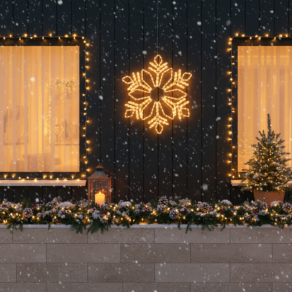 Fulg de Nea Decorativ LED Starfell 78cm IP44