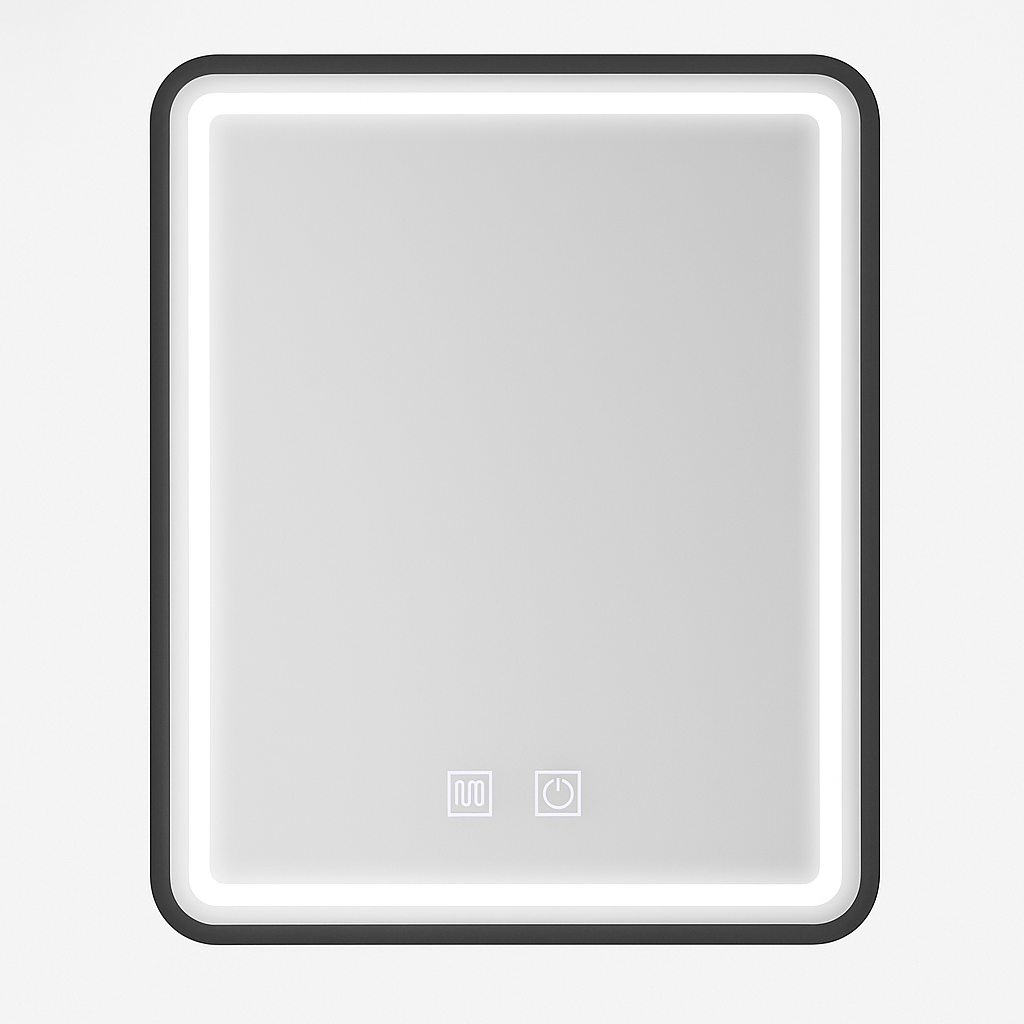 Oglinda LED 45X60cm cu Functie Dezaburire si Touch 45X60CM / NEAGRA LED MIRROR