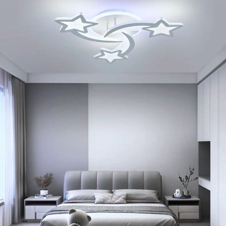 Lustra LED MINI STAR RGB Design Echivalent 400W Telecomanda