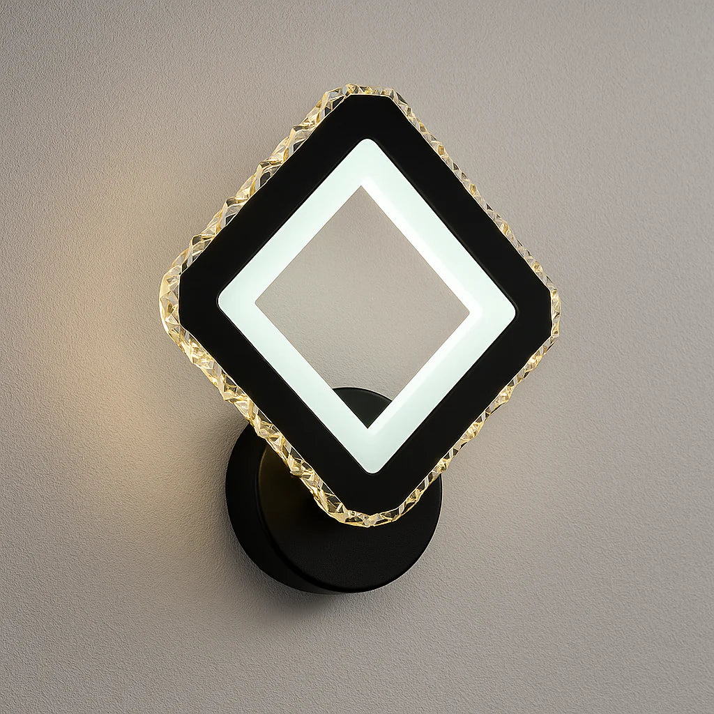 Aplica LED 26W DIAMOND Cristal Black