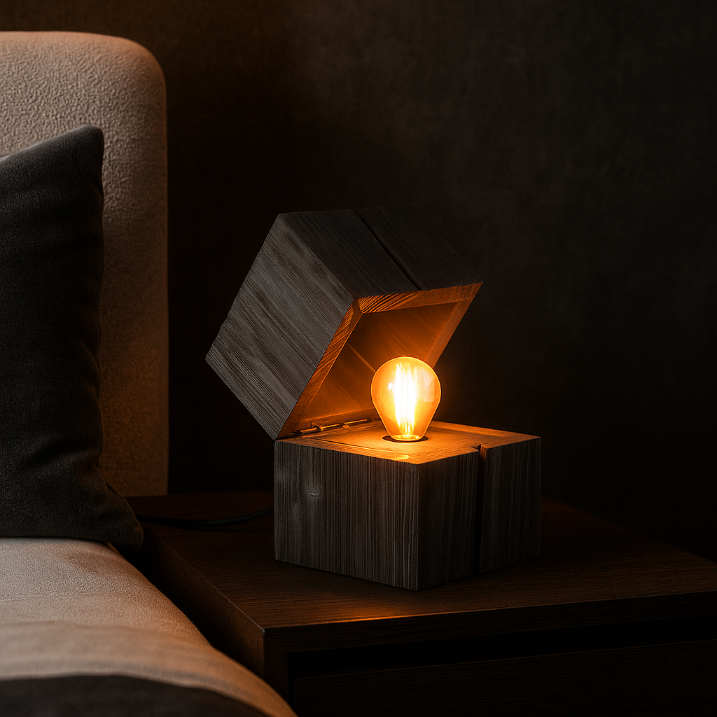 Veioza Decorativa TREASURE 1x E14 Black