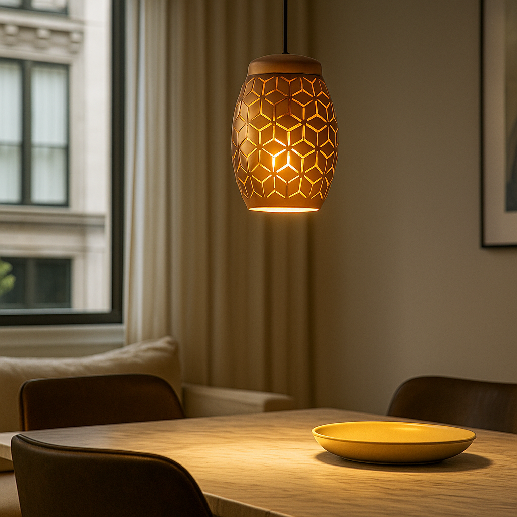 Pendul Decorativ BIDAR 1xE27 Maro