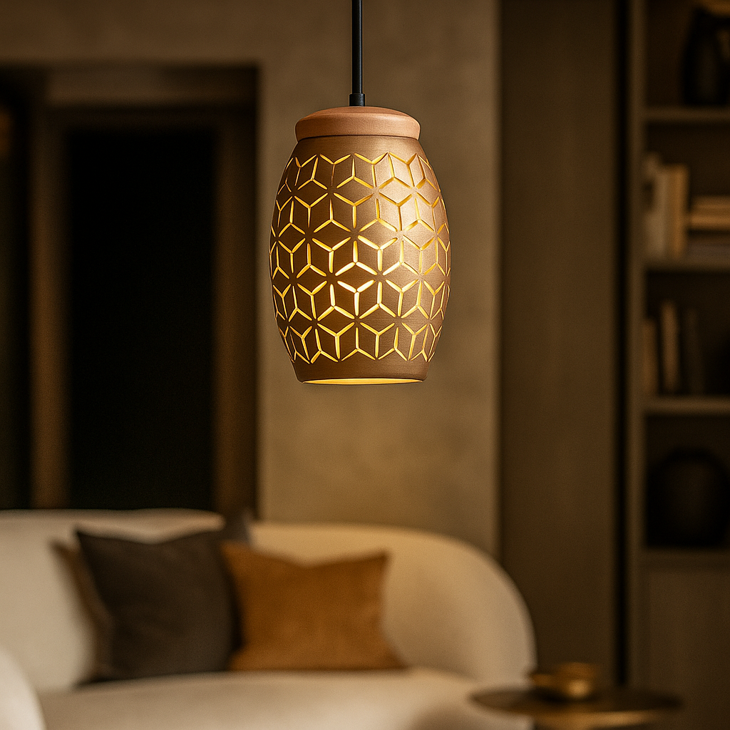 Pendul Decorativ BIDAR 1xE27 Maro