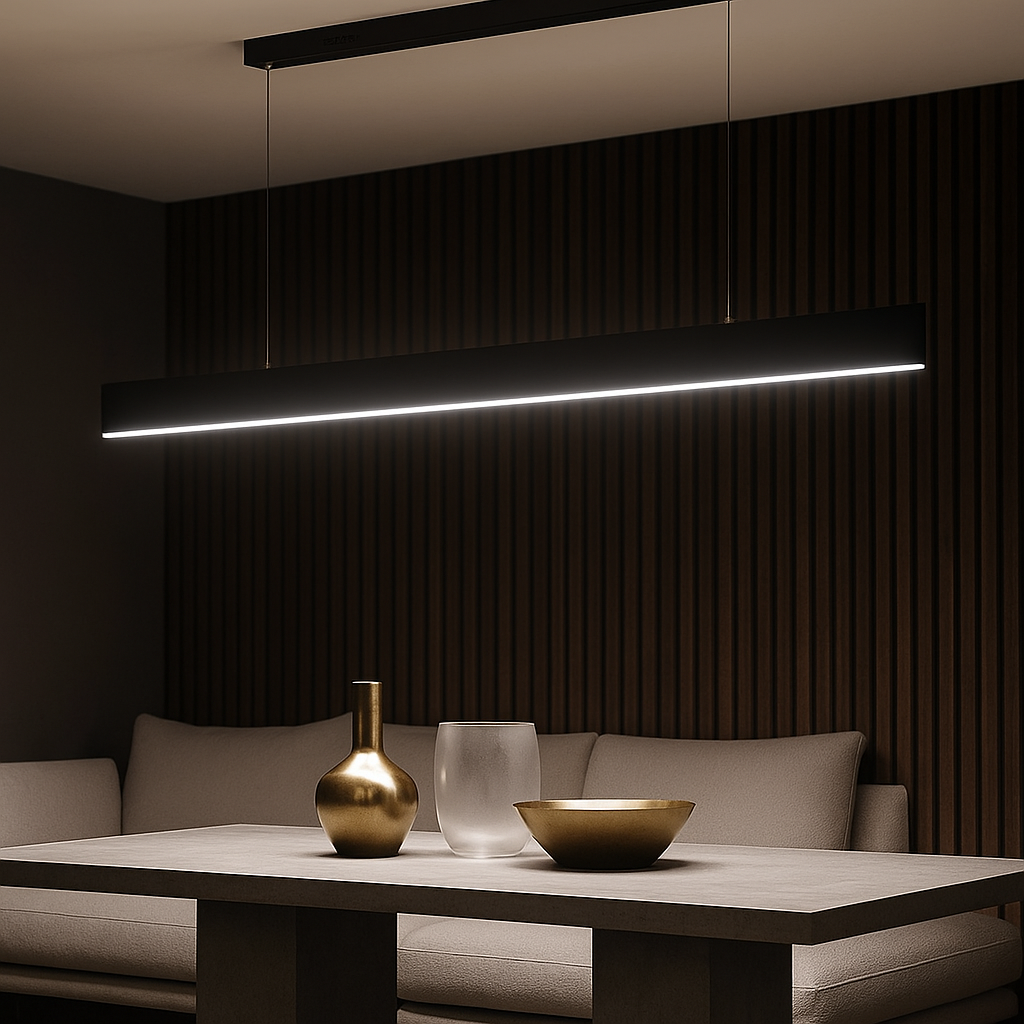 Lustra LED 120cm Lyne Telecomanda Wifi 2.4G Black NEAGRA / SUSPENDATE / 120CM Lighting Fixtures