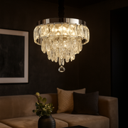 Candelabru LED Zolt Cristal 30cm SIlver 52w ARGINTIE / CRISTAL Chandeliers Crystal