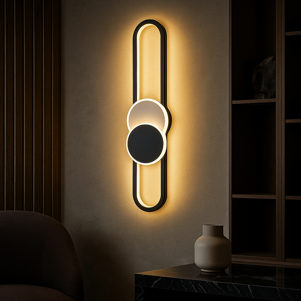 Aplica LED MOZZY 80cm Black Echivalent 90W