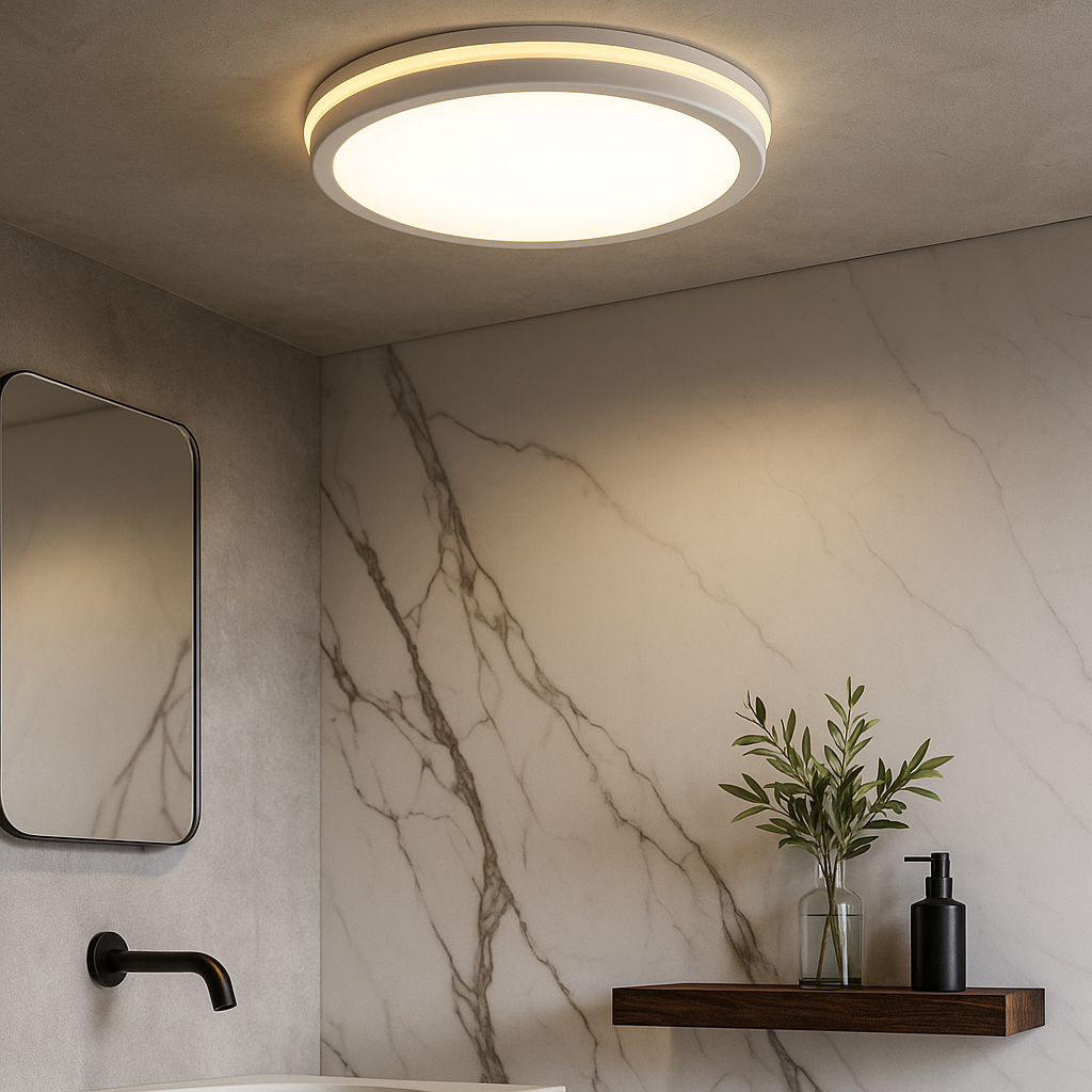 Lustra LED 40W Clyo White Echivalent 360W Alba