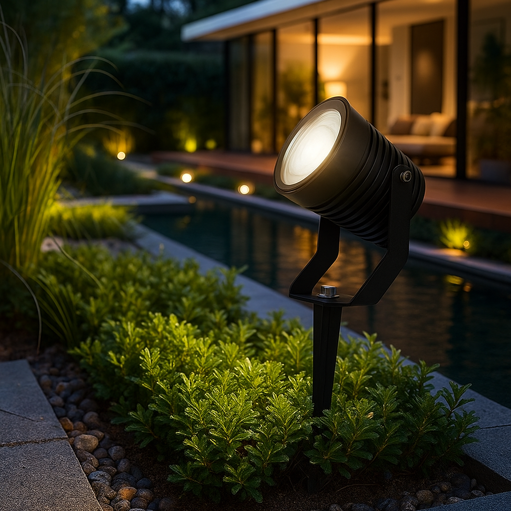 Spot LED Gradina Cu Dulie Nolux MR16 Negru