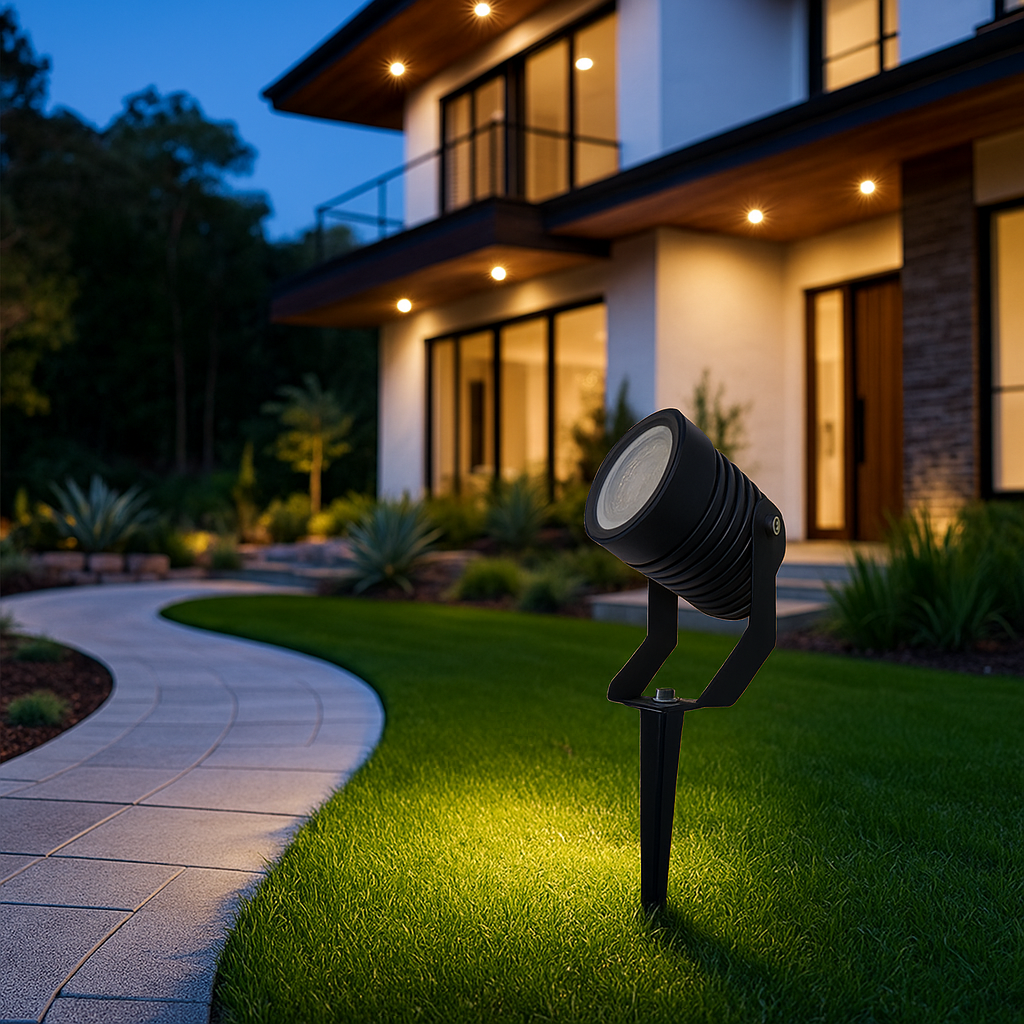 Spot LED Gradina Cu Dulie Nolux MR16 Negru