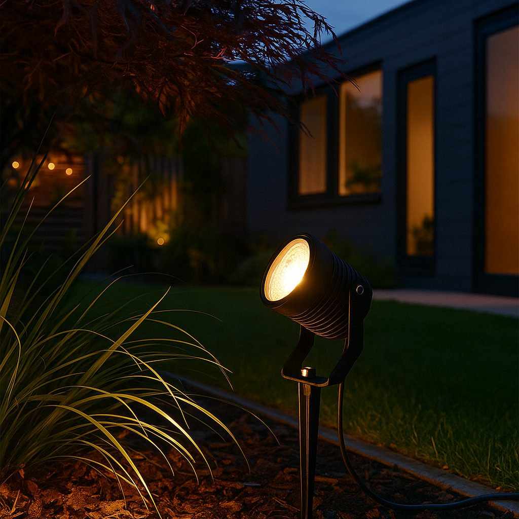 Spot LED Gradina Cu Dulie Nolux MR16 Negru