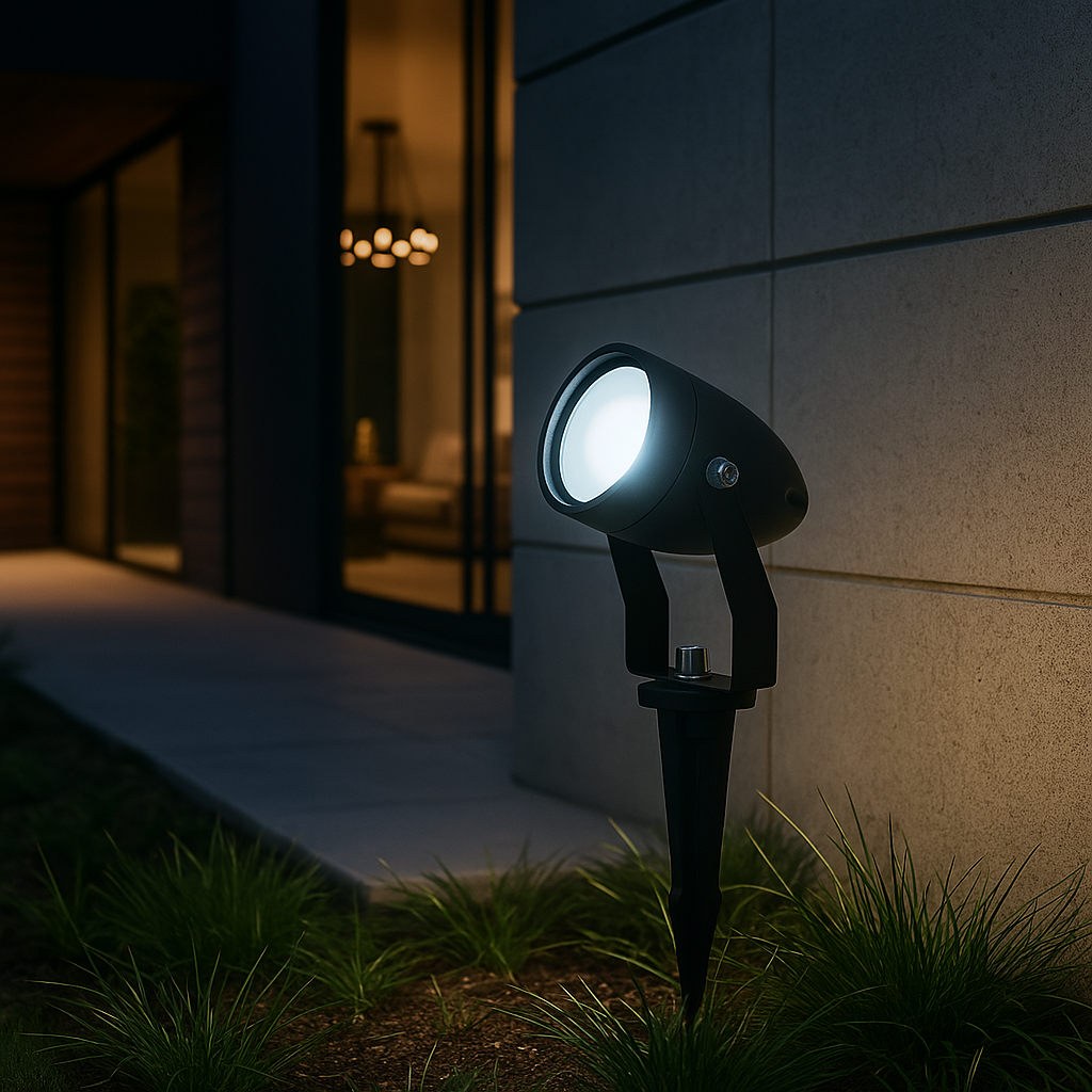 Spot LED Gradina KOLVI 15W Lumina Rece Negru