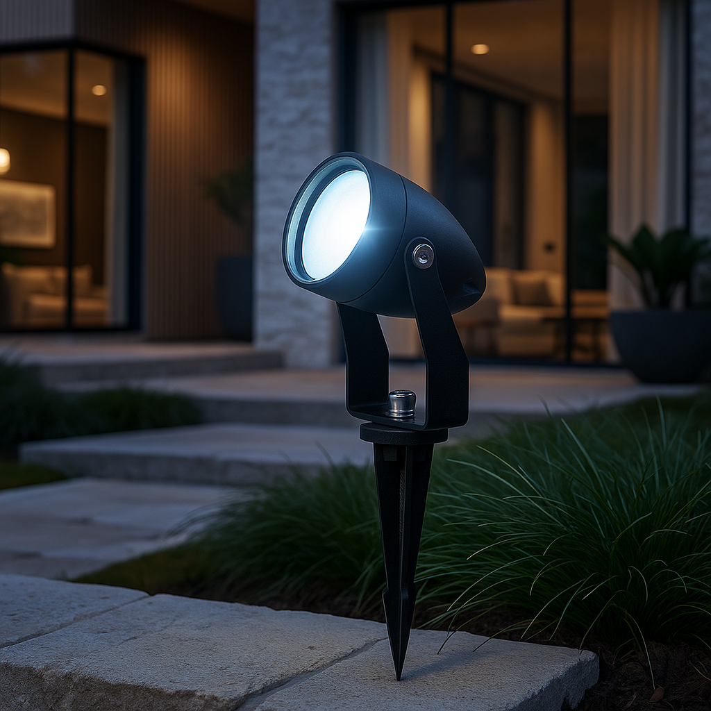 Spot LED Gradina KOLVI 15W Lumina Rece Negru