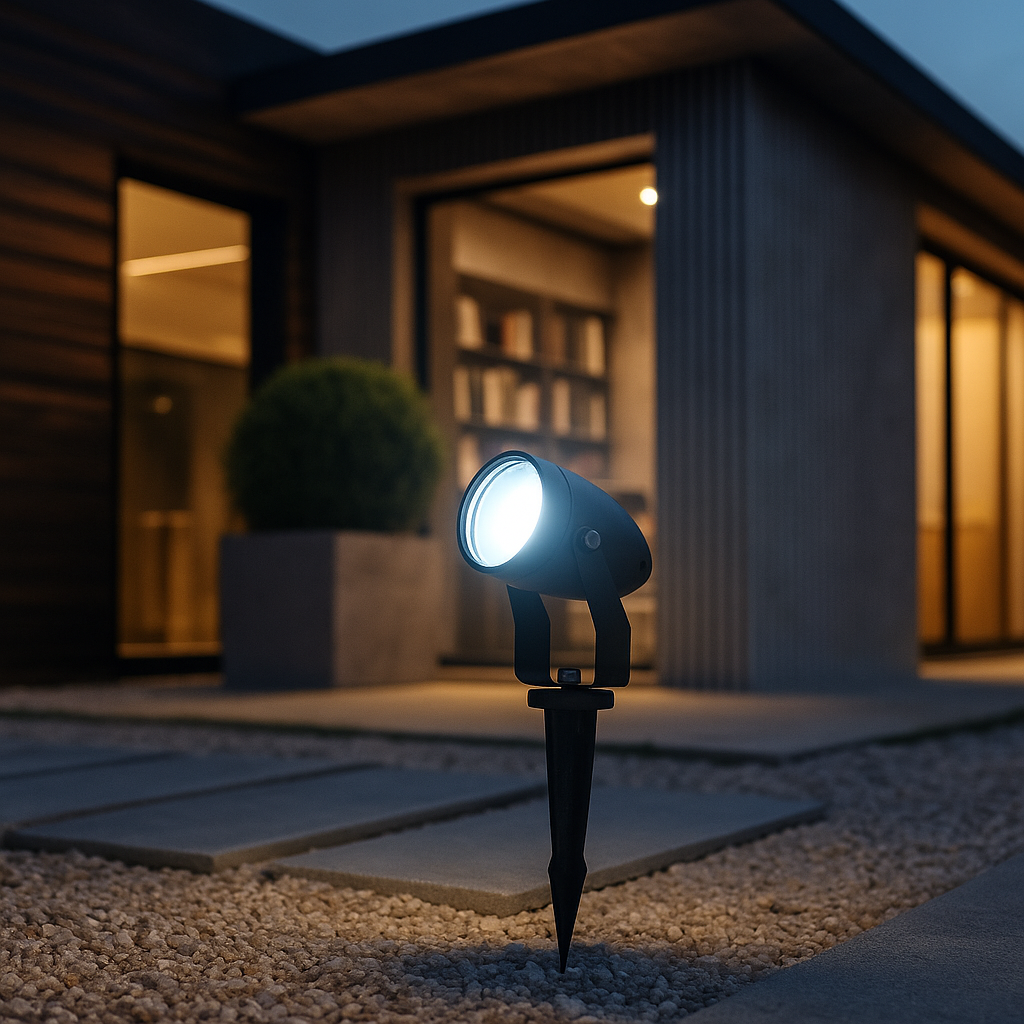 Spot LED Gradina KOLVI 15W Lumina Rece Negru