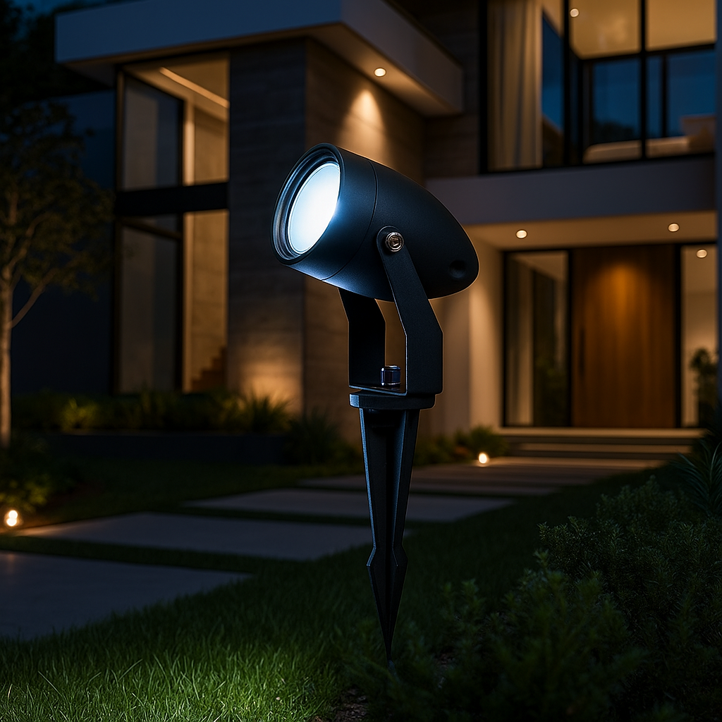 Spot LED Gradina KOLVI 5W Lumina Rece Negru