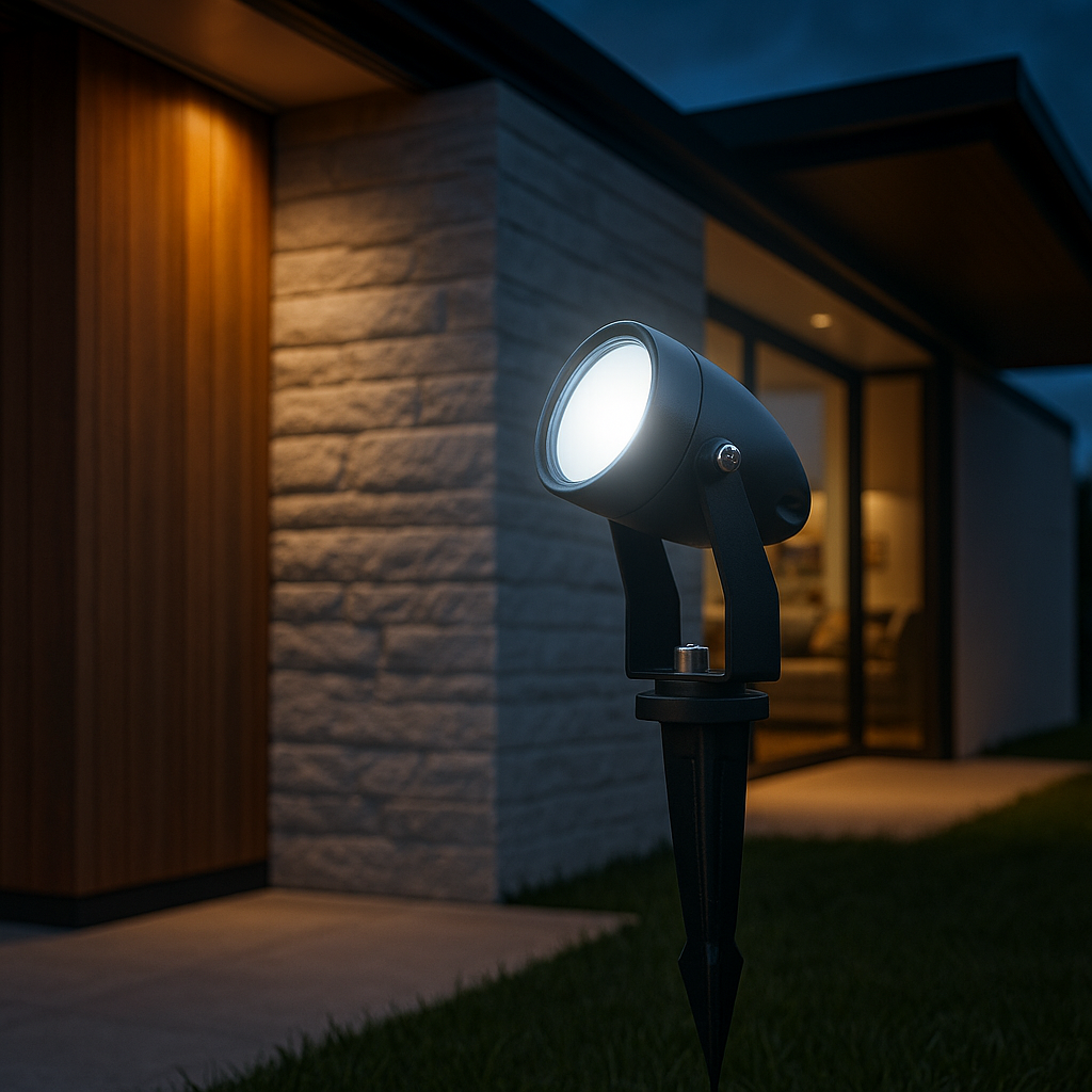 Spot LED Gradina KOLVI 5W Lumina Rece Negru