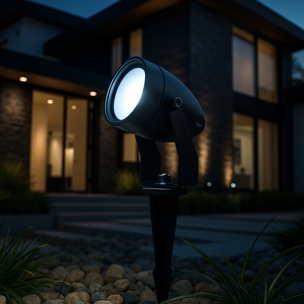 Spot LED Gradina KOLVI 9W Lumina Rece Negru